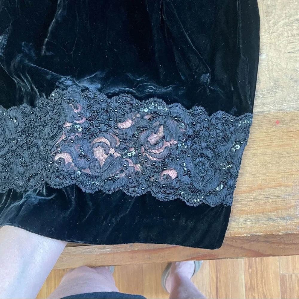 Z. CAVARICCI women’s 10 velvet sheer sleeveless whimsigoth - Picture 7 of 10